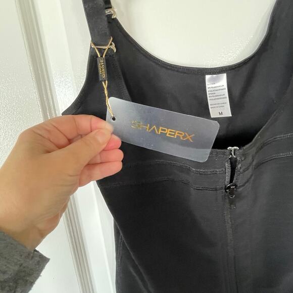 NWT Shaperx Fitness Black Lace Full Body Bodysuit Medium - Picture 5 of 9